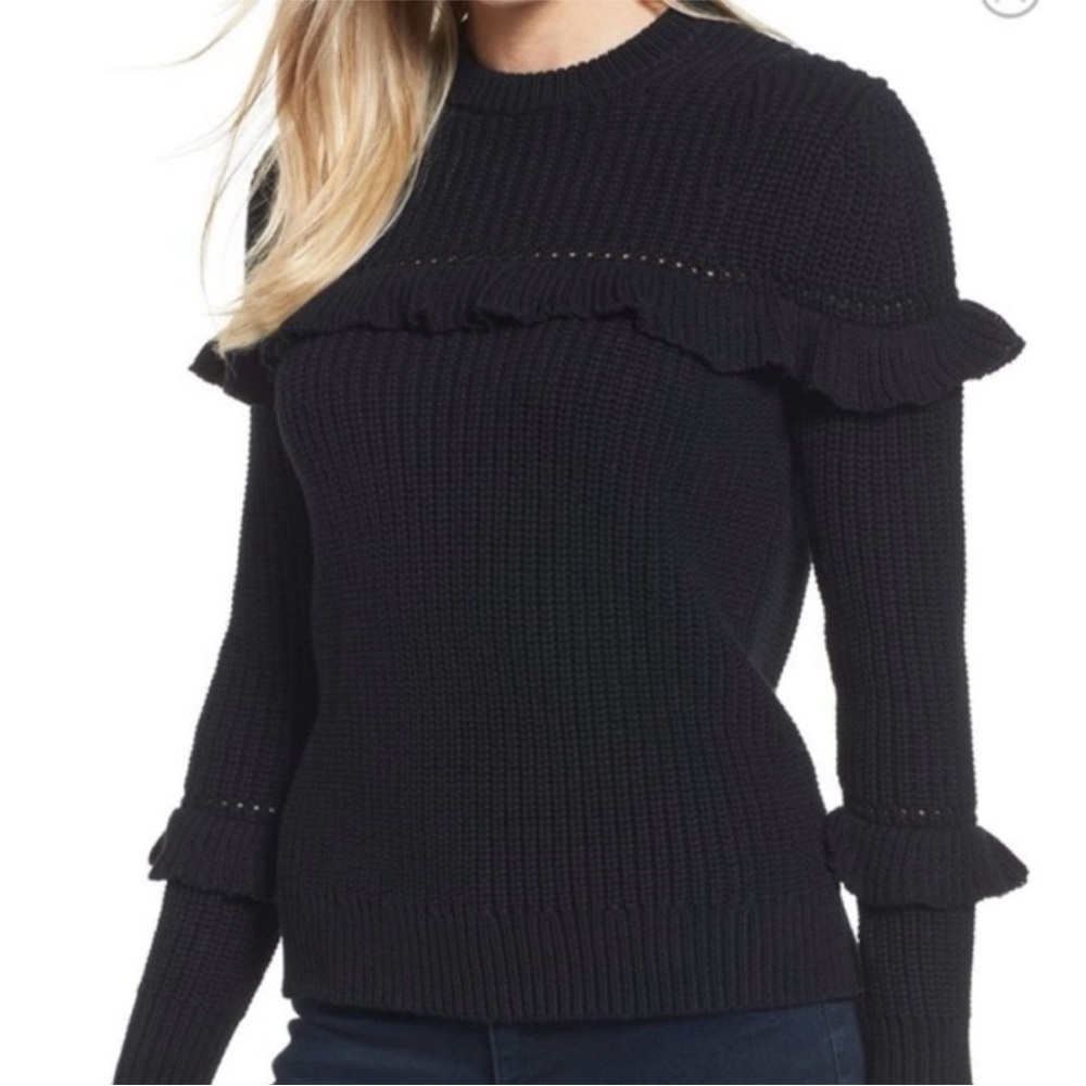Michael Kors Cozy Black Knit Sweater